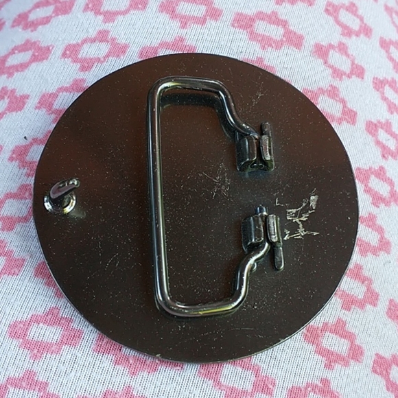 NWOT Retro Record Album Belt Buckle - Picture 2 of 3